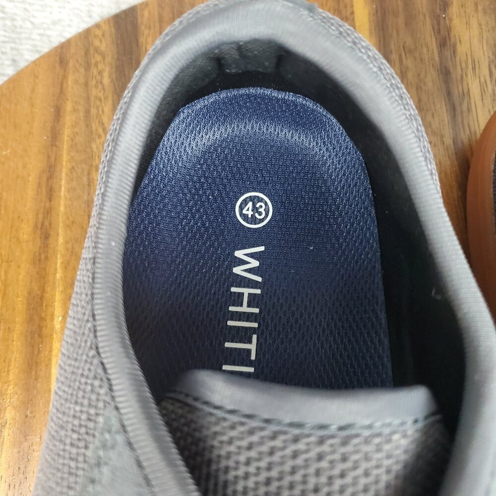 Whitin Barefoot Shoes Men's 9.5 43 Gray Canvas Minimalist Athletic Sneakers - Picture 7 of 8